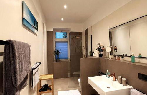 Soul-Apartment Terrasse Privat-Parkplatz Boxspringbett 55Zoll TV WLAN - Foto 21