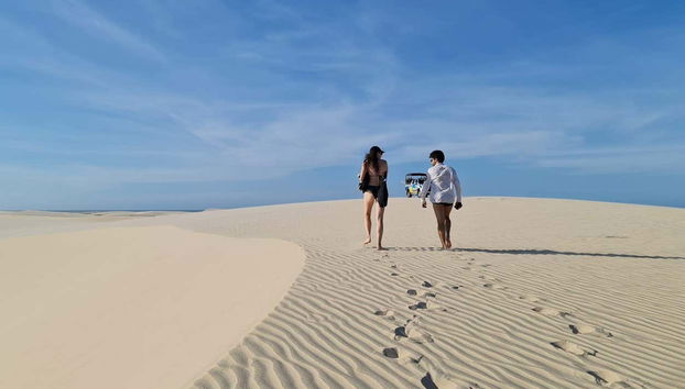Paseando por las dunas de las lagunas