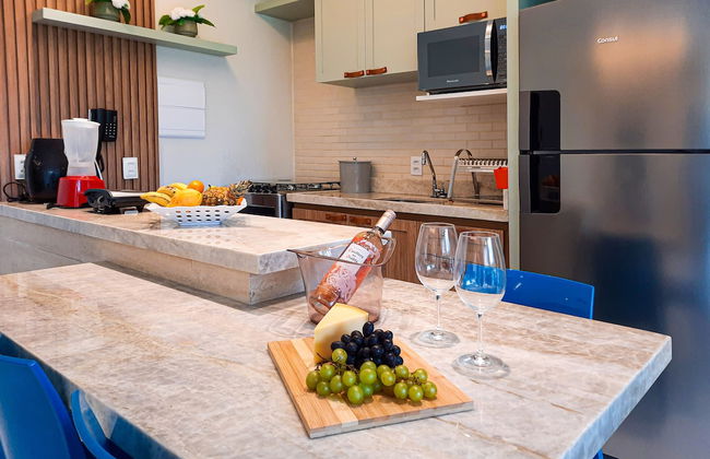 VG Sun Pé na Areia Luxuoso Térreo Gourmet 8 pessoas By DM Apartments - Foto 28