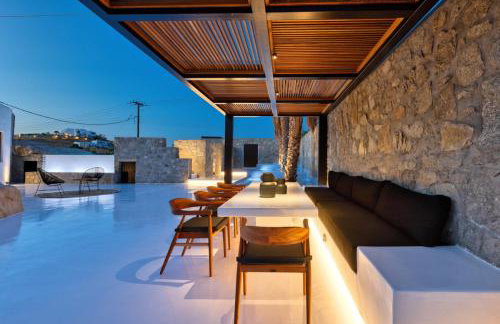 Mykonos Town Black Villa with Cave Heated Pool - Foto 47