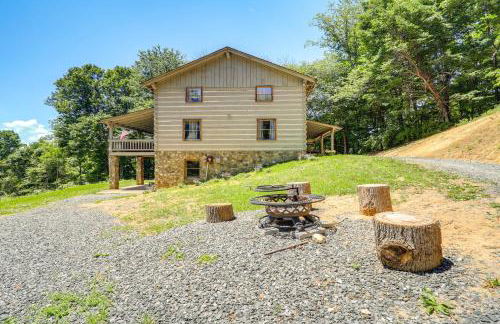Ashe County Log Cabin Mountain-View Deck, Sauna - Foto 34