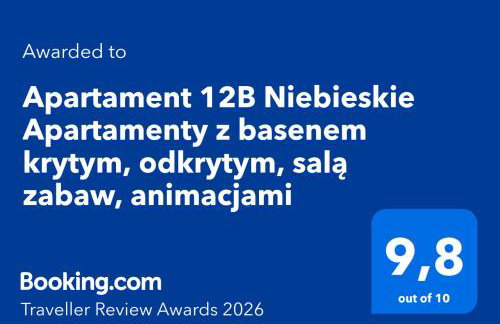 Apartament 12B Niebieskie Apartamenty z basenem krytym, odkrytym, salą zabaw, animacjami - Photo 42