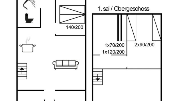 "Ingeborre" - 100m to the fjord - Foto 2, Floorplan