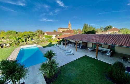 Large House near Marciac & Heated Salt Water Pool - Foto 1