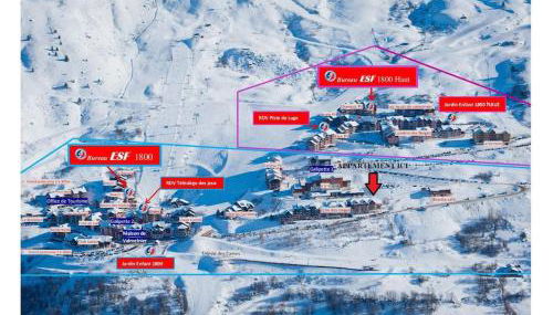 Spacieux appartement 37M2-T3-RDC-6 personnes-100m remontées - Foto 2