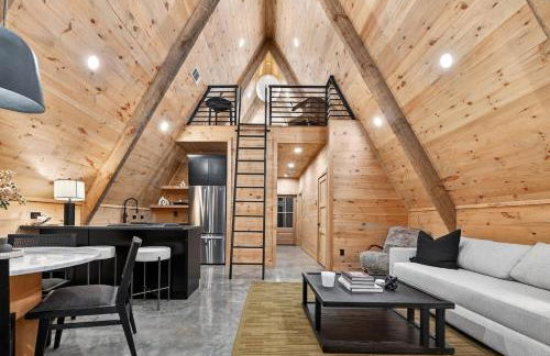 Romantic A-Frame Cabin w Firepit, Patio, Fireplace, Games in Blue Ridge Mountains - Photo 5