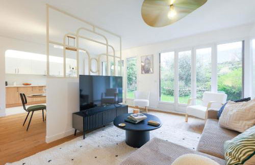 Garden Suite Suresnes 5 persons 2 BR near La Defense - Foto 6