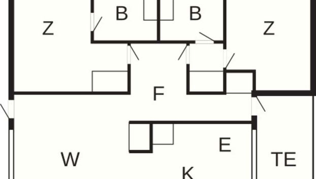 6 Person Holiday Home on a Holiday Park in Hanstholm - Foto 3, Plano