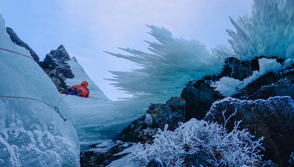 Ice Climbing in Abisko