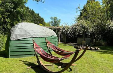 Private Island Glamping on riverbank with Hot tub - Foto 23