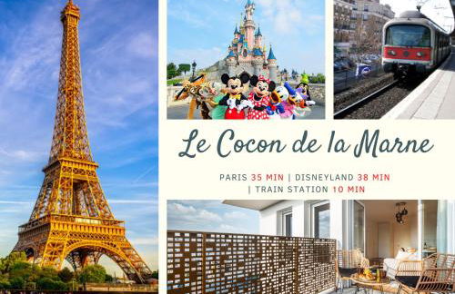 Vue Panoramique - Between Paris & Disneyland - Gare à 10min - Parking Souterrain Privé - - Foto 9