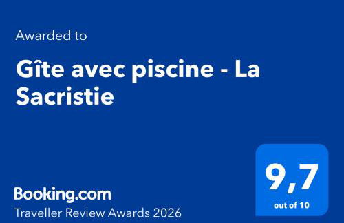 Gîte avec piscine & Spa - La Sacristie - Foto 33