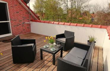 Ferienwohnung Lütje Moew - Dachterrasse und ruhige Lage - Foto 21