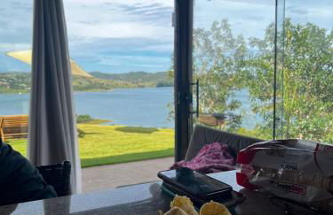 Chalé Mirante, piscina, cachoeira, lago e vista espetacular em Alexânia Goiás - Foto 13