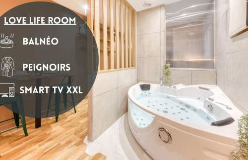 Love Life Room-Jacuzzi-Netflix-Accès-24/7-Privé - Foto 1