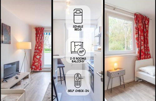 1-5 Zimmer Wohnungen, Einzelbetten - Foto 1