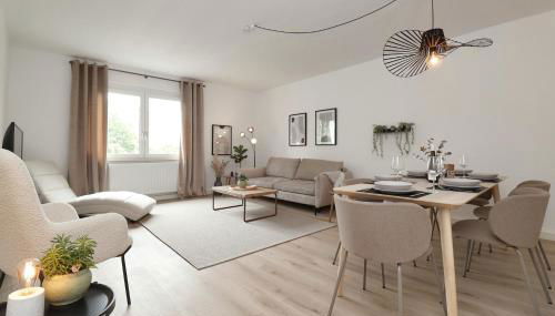 Design am Rhein I Traumlage Rheinufer I 3BR I Küche I öffentl Parkplätze I helloYOU apartments x BRIGHT Collection - Foto 3