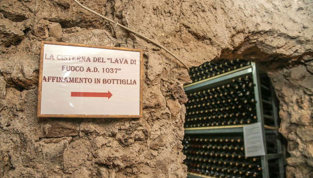 Entrada da adega subterrânea