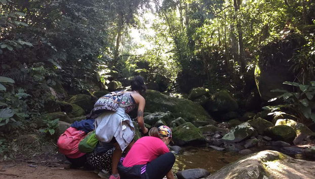 Making a stop during the route