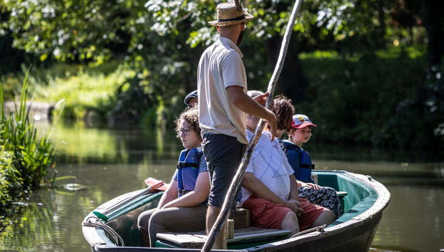 Durante el paseo en barca