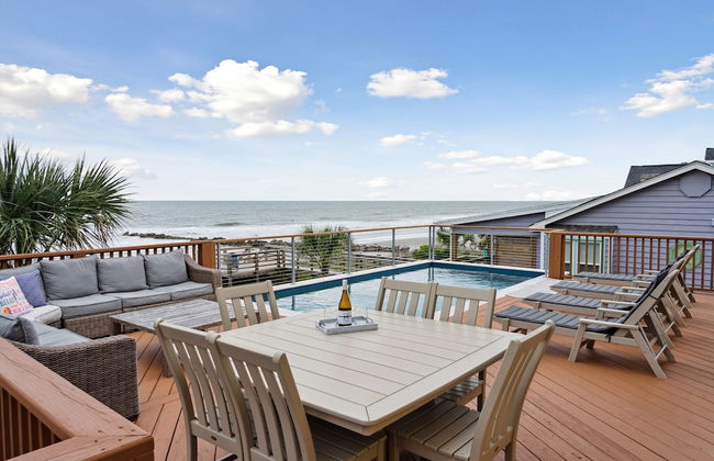 Oceanfront w Pool Panoramic Deck Views 5bdr Folly Ocean Breeze by Avantstay - Foto 49