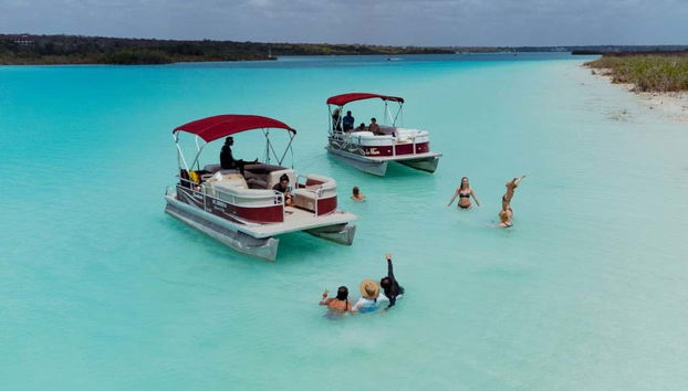 Take a dip in the turquoise water