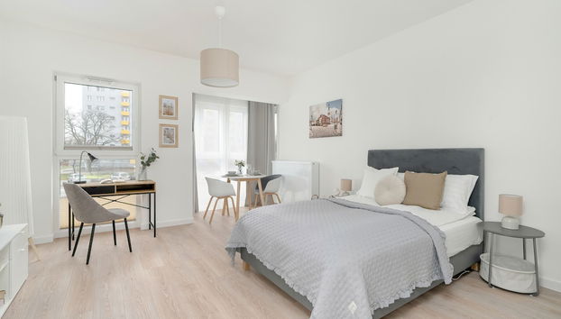 Minimalist Studios in Poznań by Renters - Foto 2, Habitación