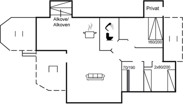 "Arleta" - 250m to the fjord - Foto 2, Floorplan