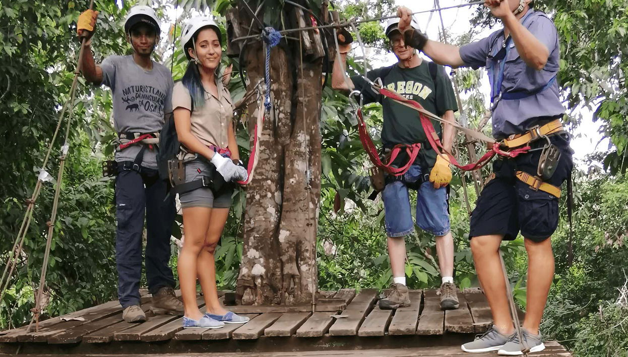 Tyrolienne à Ciudad Cortés