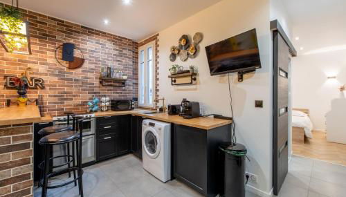 Élégant T2, Centre Paris 20 min, Calme, Cosy, Wifi - Foto 5