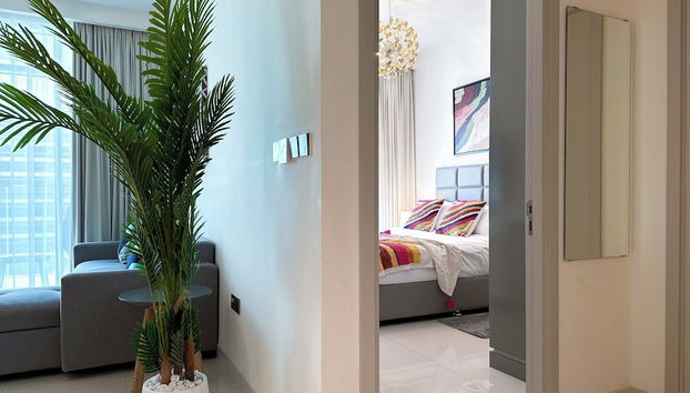 Vibrant 1BR Apartment Marina&Ocean View - Foto 3, Habitación