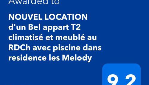 NOUVEL LOCATION d'un Bel appart T2 climatisé et meublé au RDCh avec piscine dans residence les Melody - Foto 5