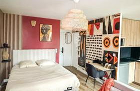 L'Ethnik Spot- studio cosy proche Paris et Stade de France - parking privé - Foto 1