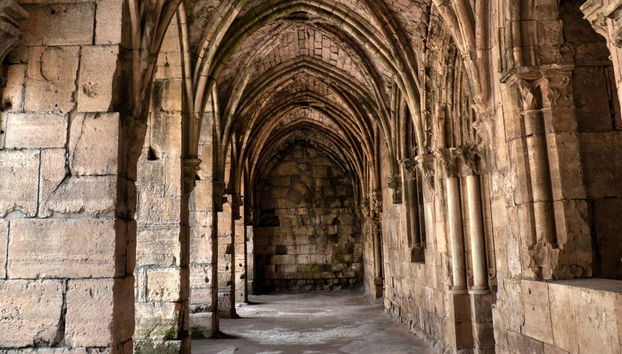 Vestiges de la forteresse du krak des Chevaliers