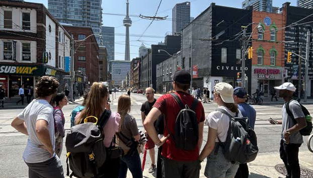 Queen Street and the CN Tower