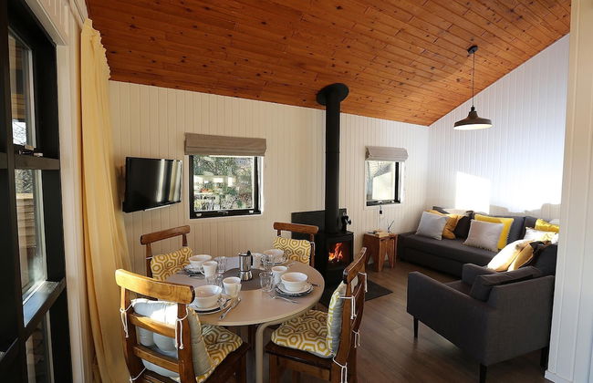 Cosy Modern Nordic Lodge w/ Loch View & Log Burner - Photo 9