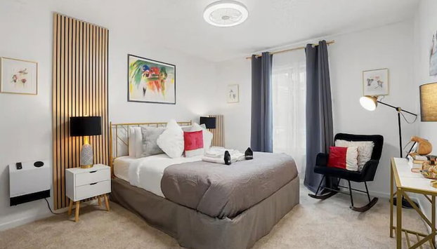 Coastal Palm Tree 2BR Retreat Ocean View - Foto 3, Quarto