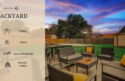 Upscale 3BR 2B Cozy Home with Pool & Grill - Foto 42