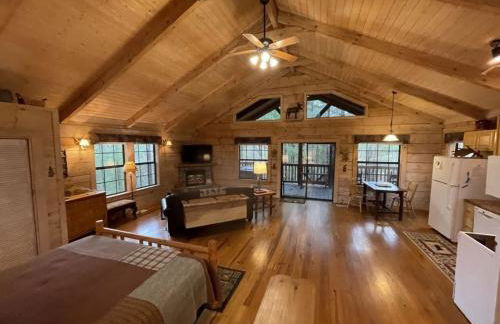 Private and Perfect! - hot tub, king bed, fireplace - dog and motorcycle friendly Studio Cabin by RedAwning - Foto 8