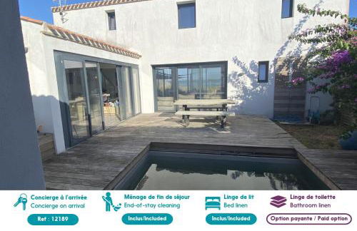 6 adultes et 2 enfants - piscine et accès plage direct - Foto 2