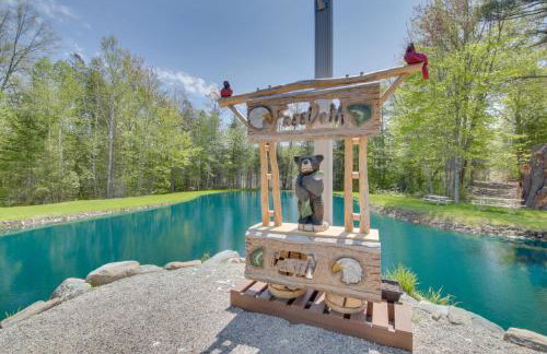 Trout Ponds and Sauna Unique Log Cabin in Freedom - Foto 27