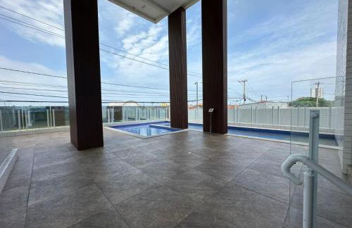 Apartamento Vista Mar Mirim 2 Dormitorios suite com Wifi para até 8 pessoas 1 vaga de estacionamento - Foto 18