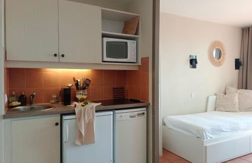 T1 Bis avec piscine vue golf et montagnes - Foto 19