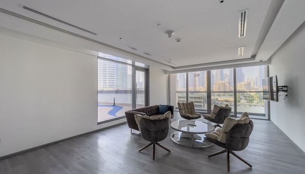 Zona de estar del vestíbulo