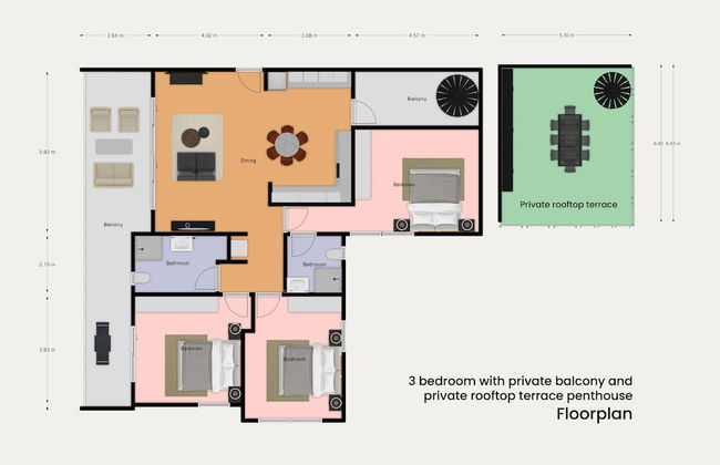 Sanders Elgio - Neat 3-bdr Apt With Rooftop - Foto 23