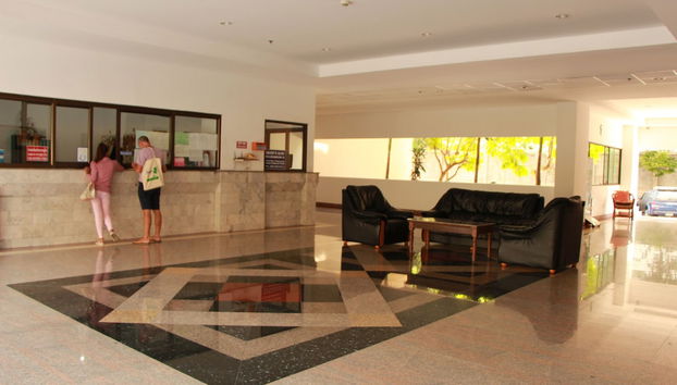 Mostrador de check-in y check-out