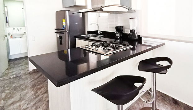 BELLO ESTUDIO CERCA DEL MAR - PARCEROS G - Foto 5, Cocina privada