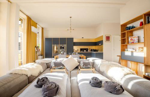EDLER WOHNRAUM Design-Loft im Graphischen Viertel 2 Schlafzimmer mit Balkon, Miele-Kaffeevollautomat, Miele-Weinkühler, Klima, Lift, Tiefgarage & WLAN 266 Mbps - Foto 14