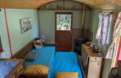 Rosa the Cosy Cabin - Gypsy Wagon - Shepherds Hut, RIVER VIEWS Off-grid eco living - Foto 7