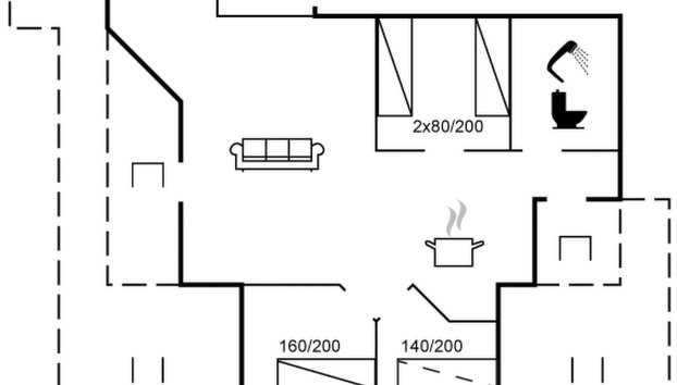 "Dania" - 300m from the sea - Foto 2, Floorplan